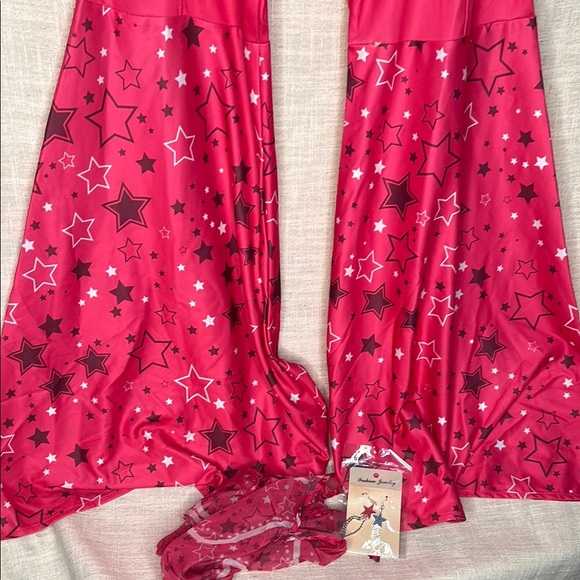 Barbie Pink Star-Patterned Women's Jumpsuit Size XL - Picture 3 of 4
